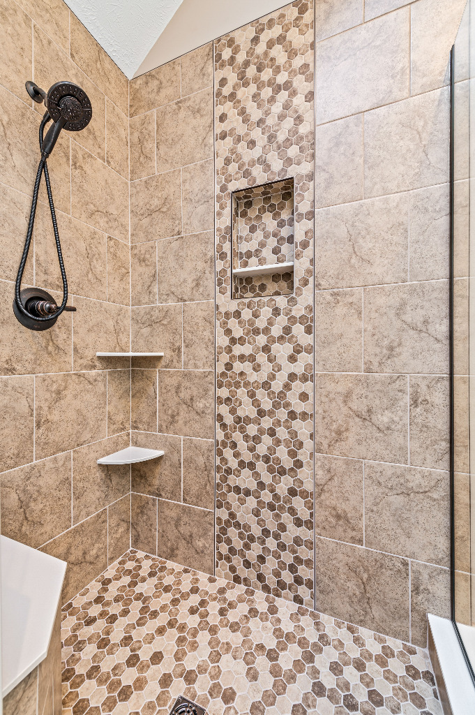 Shower of Bath Remodel by PH Design, home remodeling builders in Canton, OH