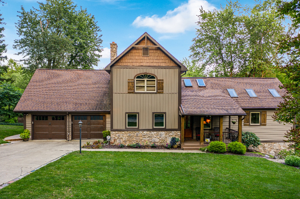 Rustic Exteriors renovation front view by PH Design, custom construction and renovation company in Canton, OH