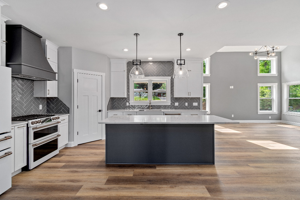 Lowland-Talisker kitchen, two story custom home floor plan by PH Design, builders in Northeast Ohio